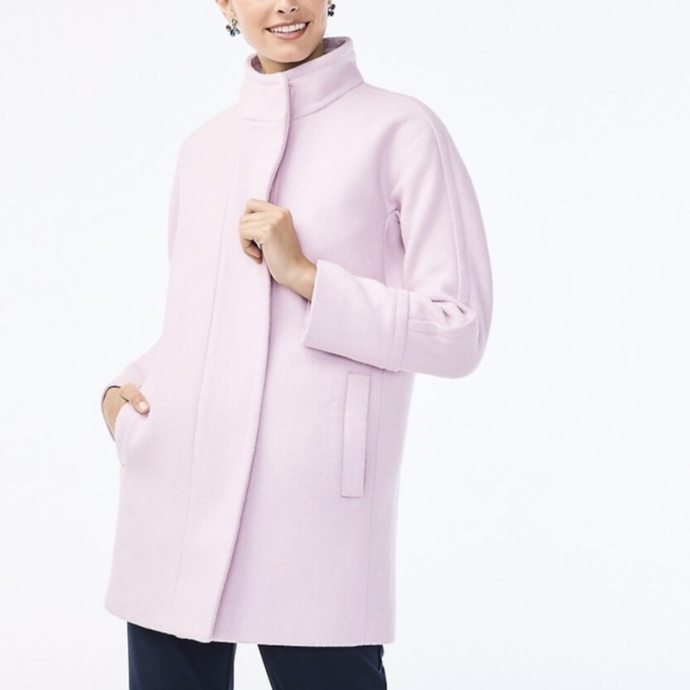 J. Crew Lavender/pink New City Coat Size 8